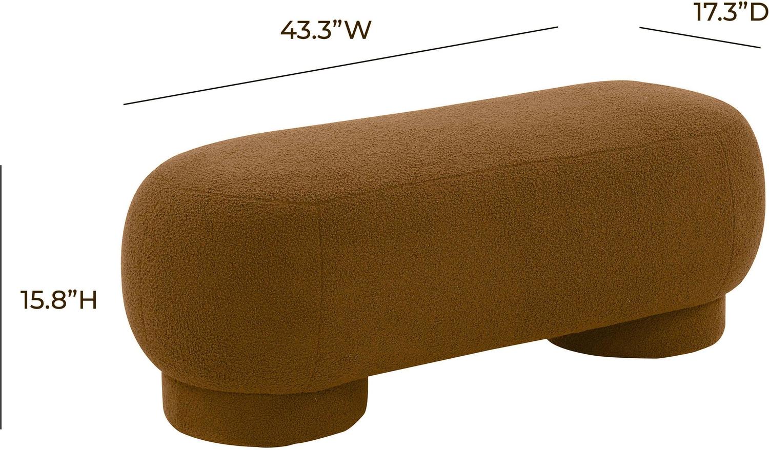 button bench Contemporary Design Furniture Ottomans Brown