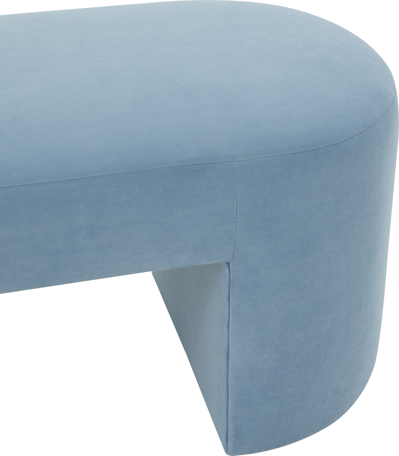 ottoman bench with back Contemporary Design Furniture Benches Light Blue