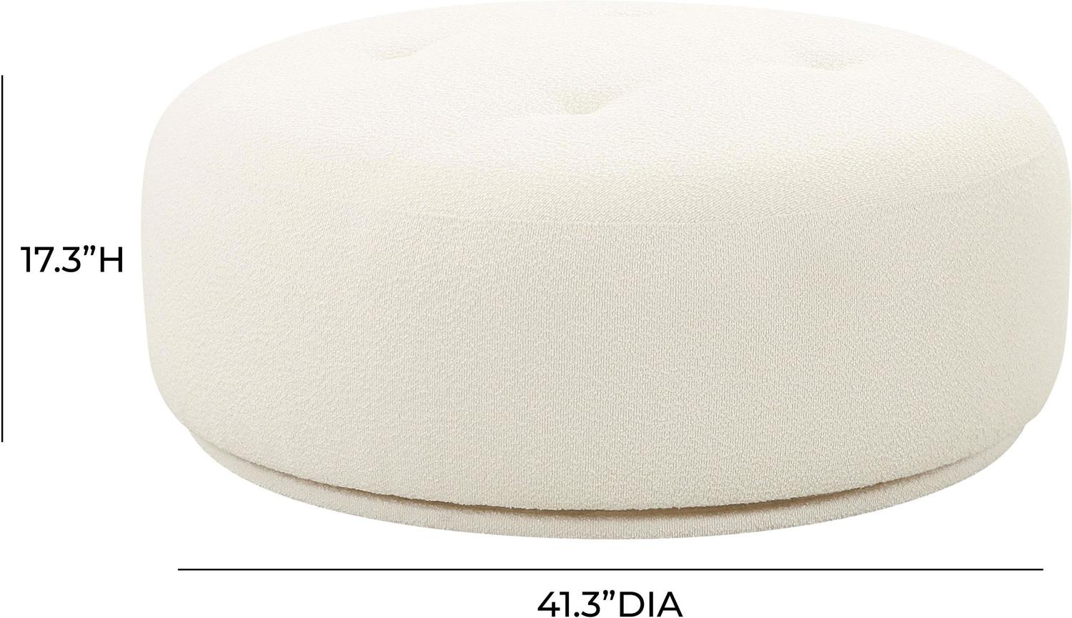 leather tufted arm chair Contemporary Design Furniture Ottomans Cream