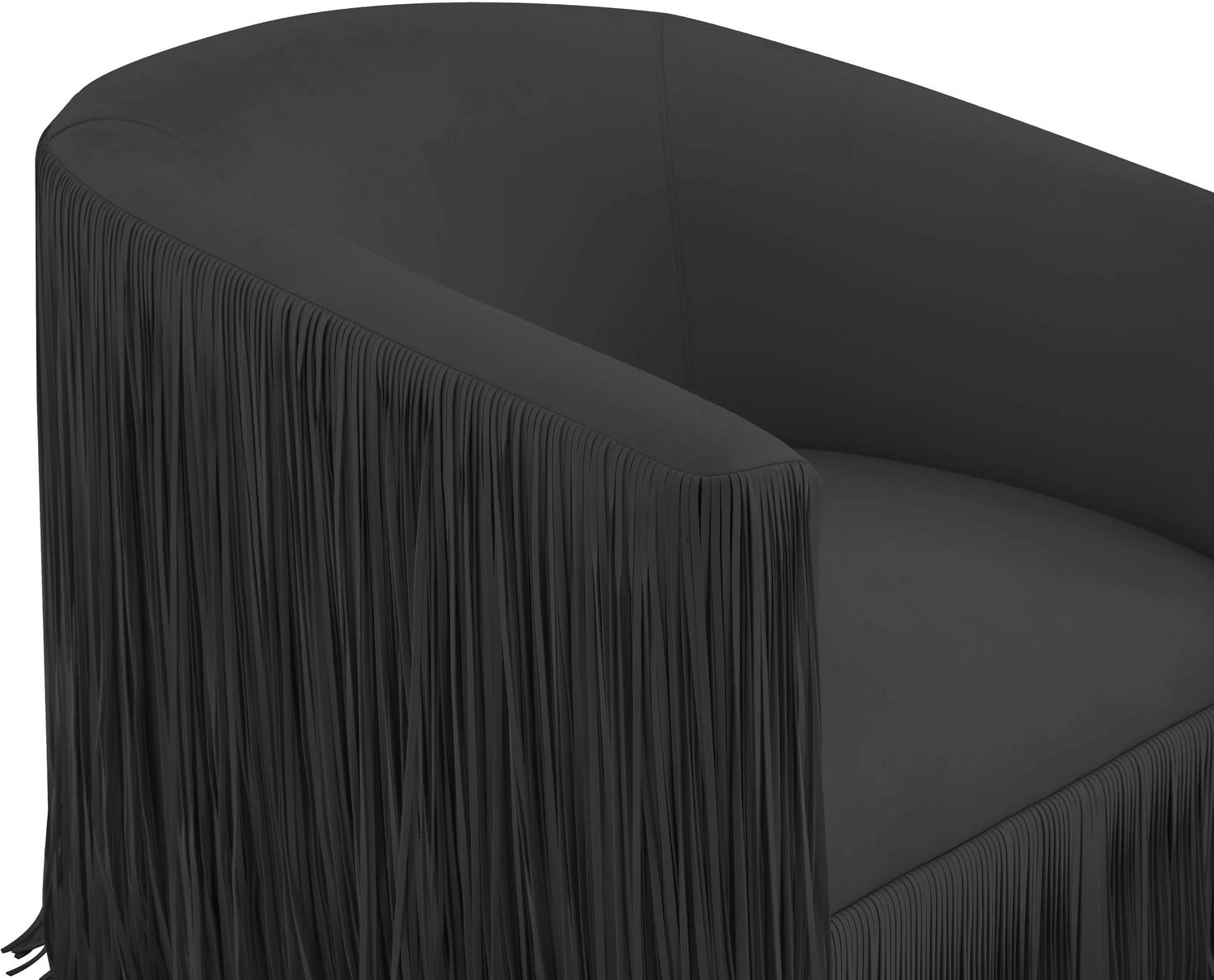arm chair with foot stool Contemporary Design Furniture Accent Chairs Black