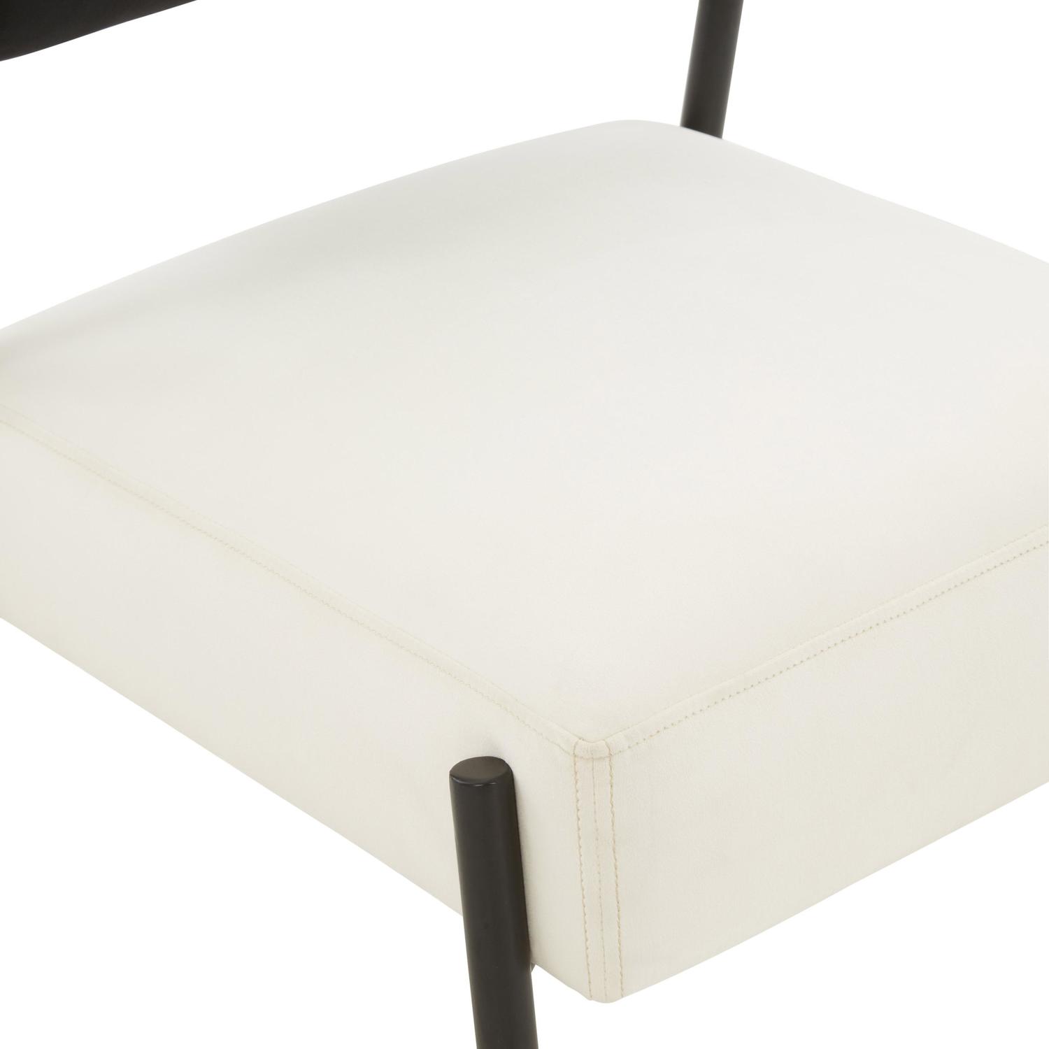 black velvet living room chair Contemporary Design Furniture Accent Chairs Black,Cream