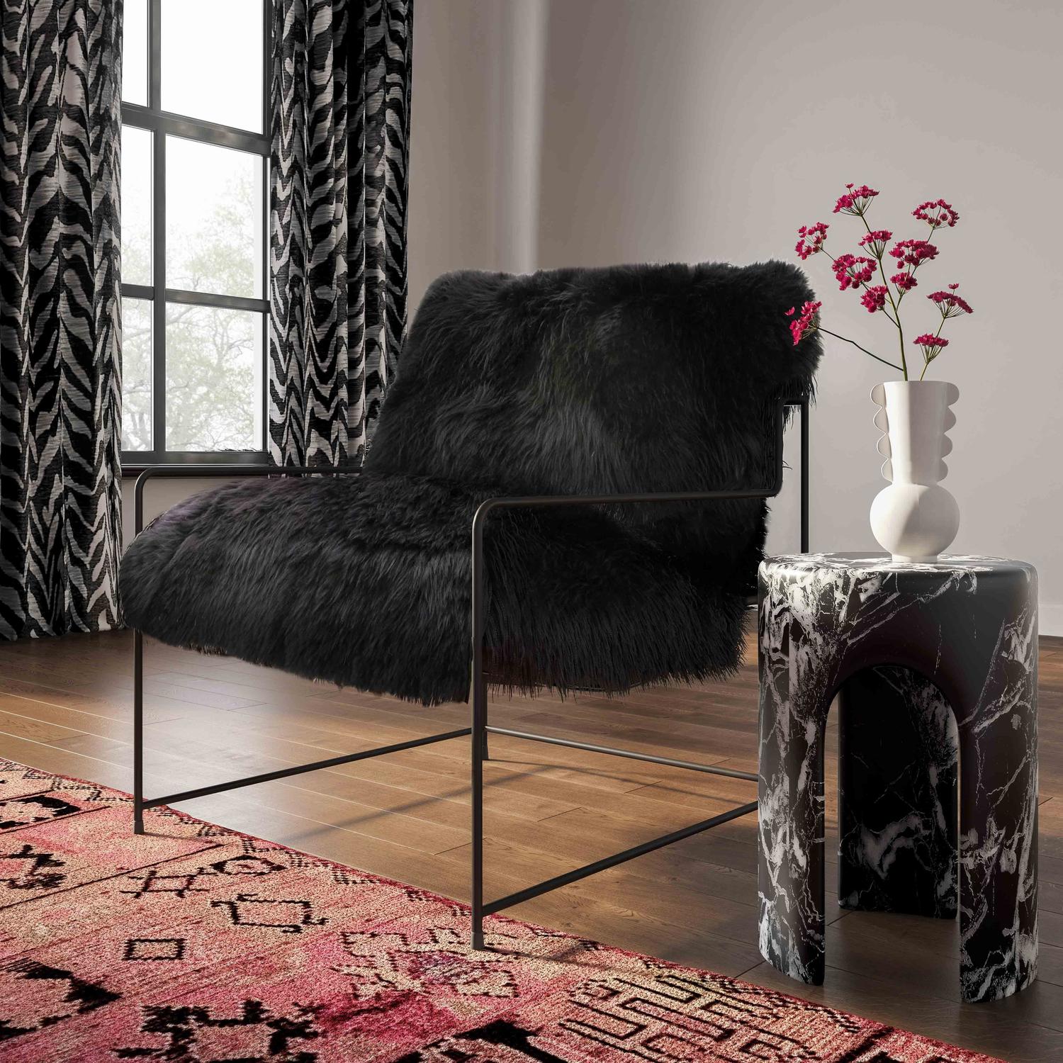 accent chair for reading Contemporary Design Furniture Accent Chairs Black