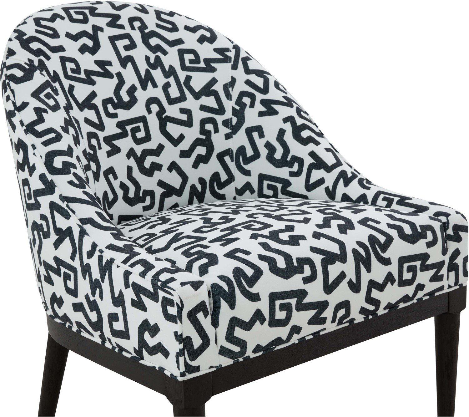 velvet statement chair Contemporary Design Furniture Accent Chairs Black and White