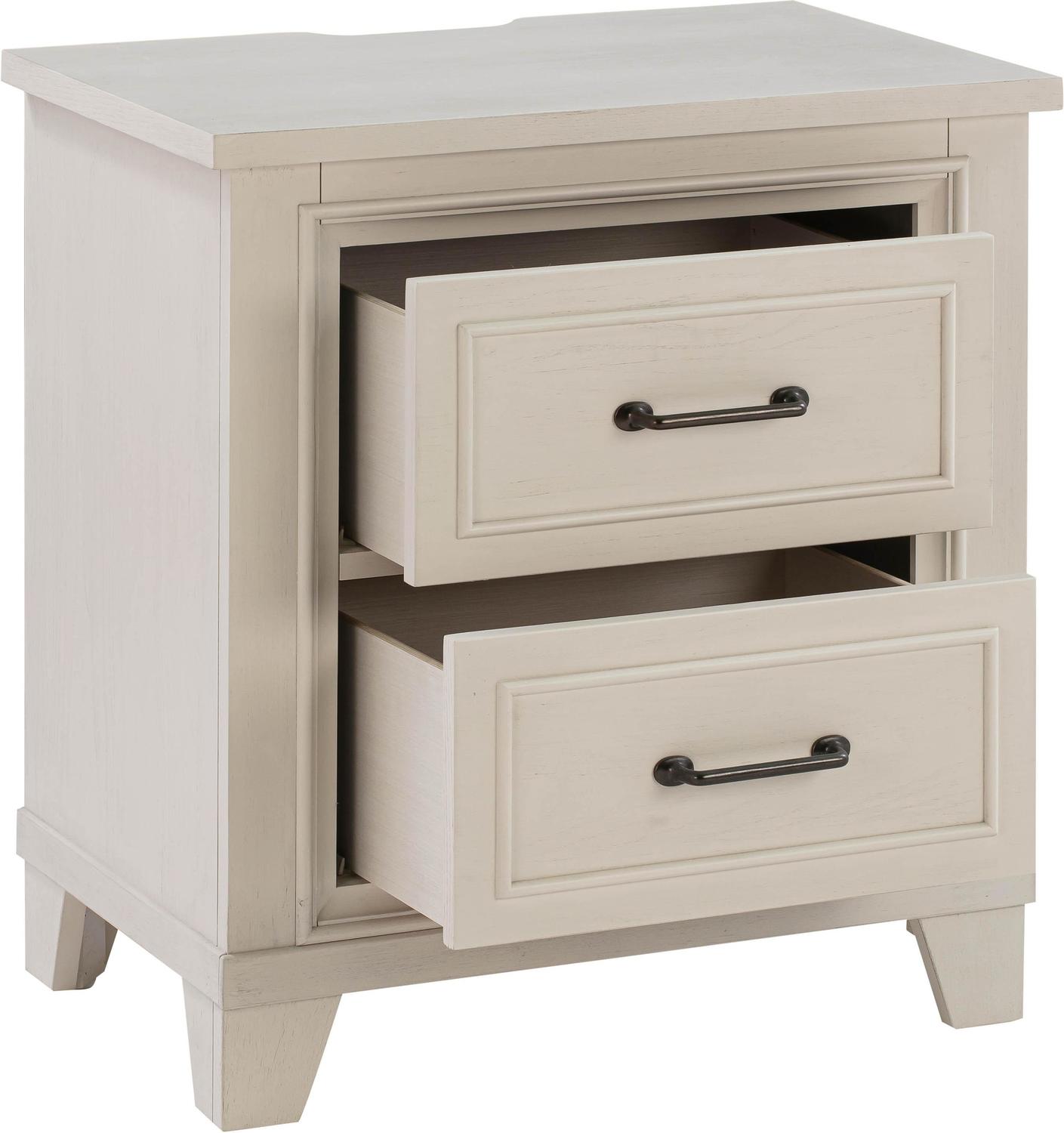 bedside drawers set of 2 Tov Furniture Nightstands White
