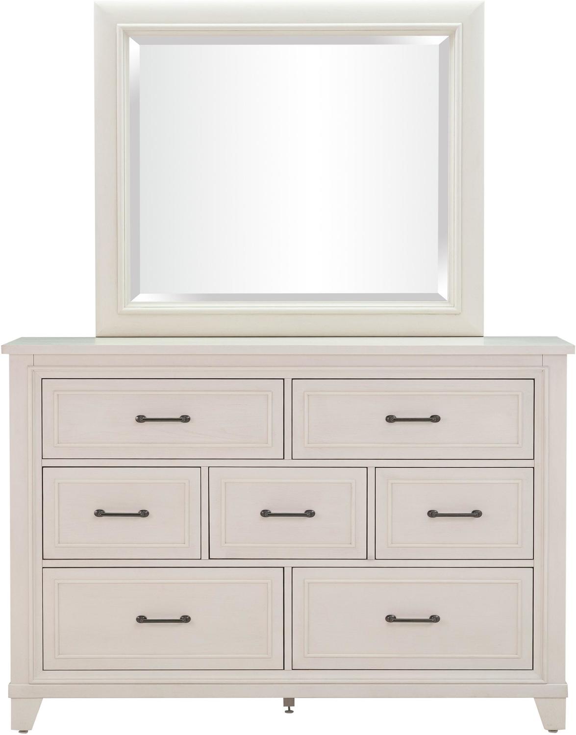 oval mirror silver frame Tov Furniture Mirrors Mirrors White