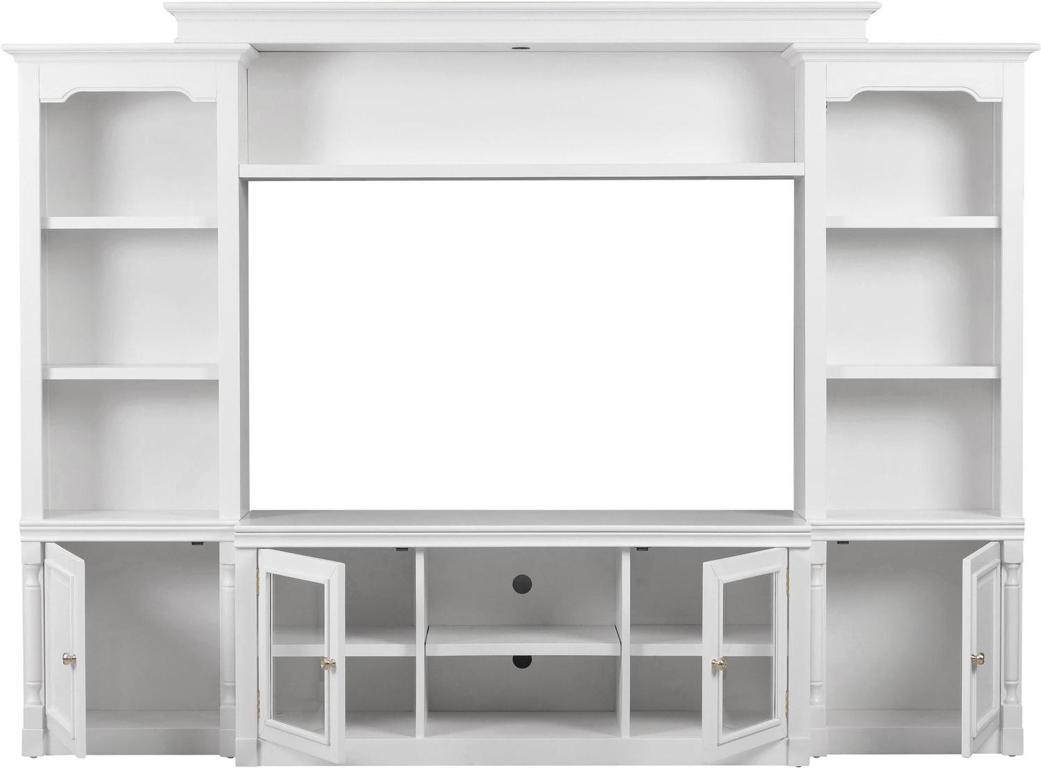 black media unit Tov Furniture Entertainment Centers White