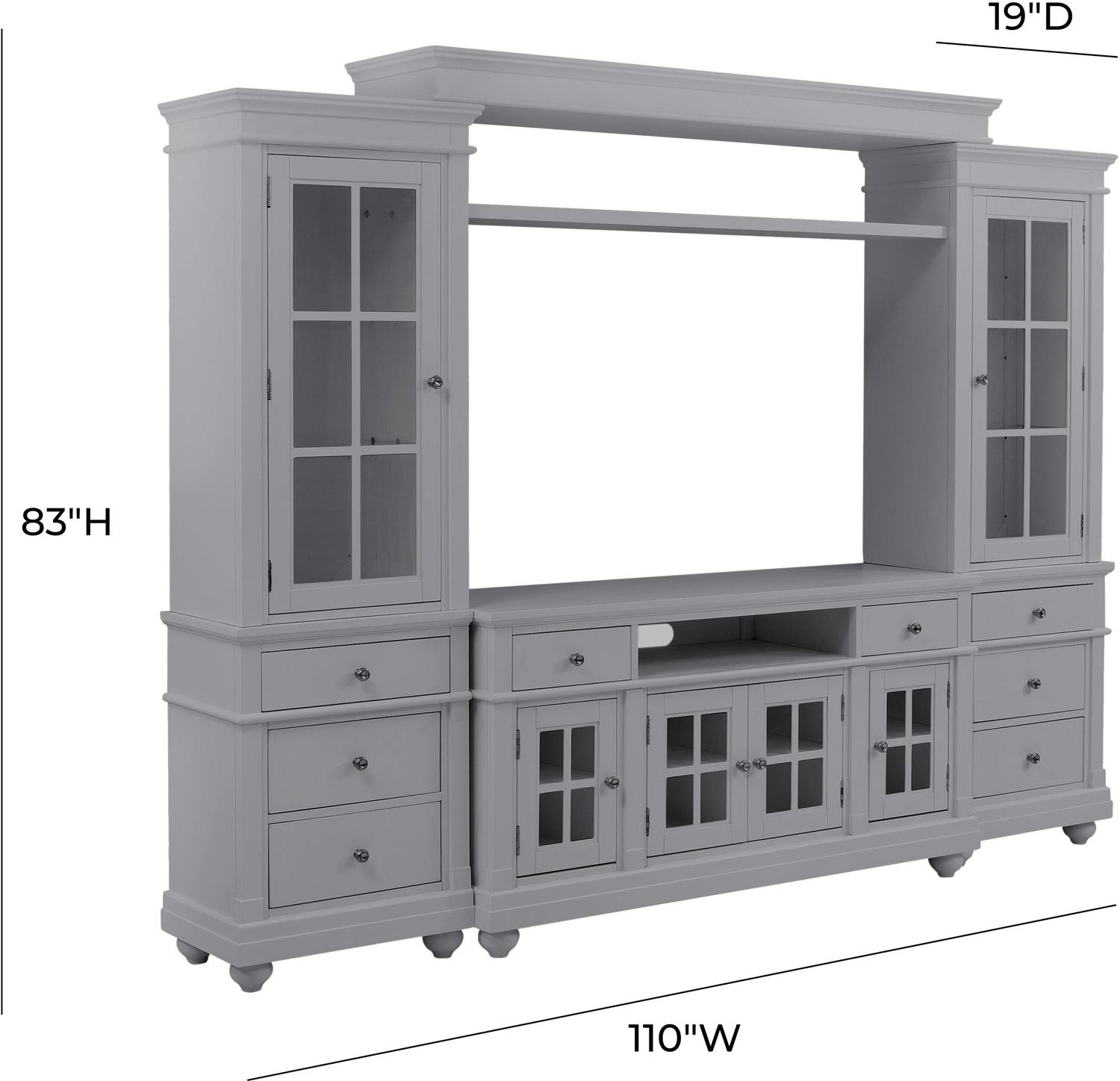 discount decor tv stands Tov Furniture Entertainment Centers Grey