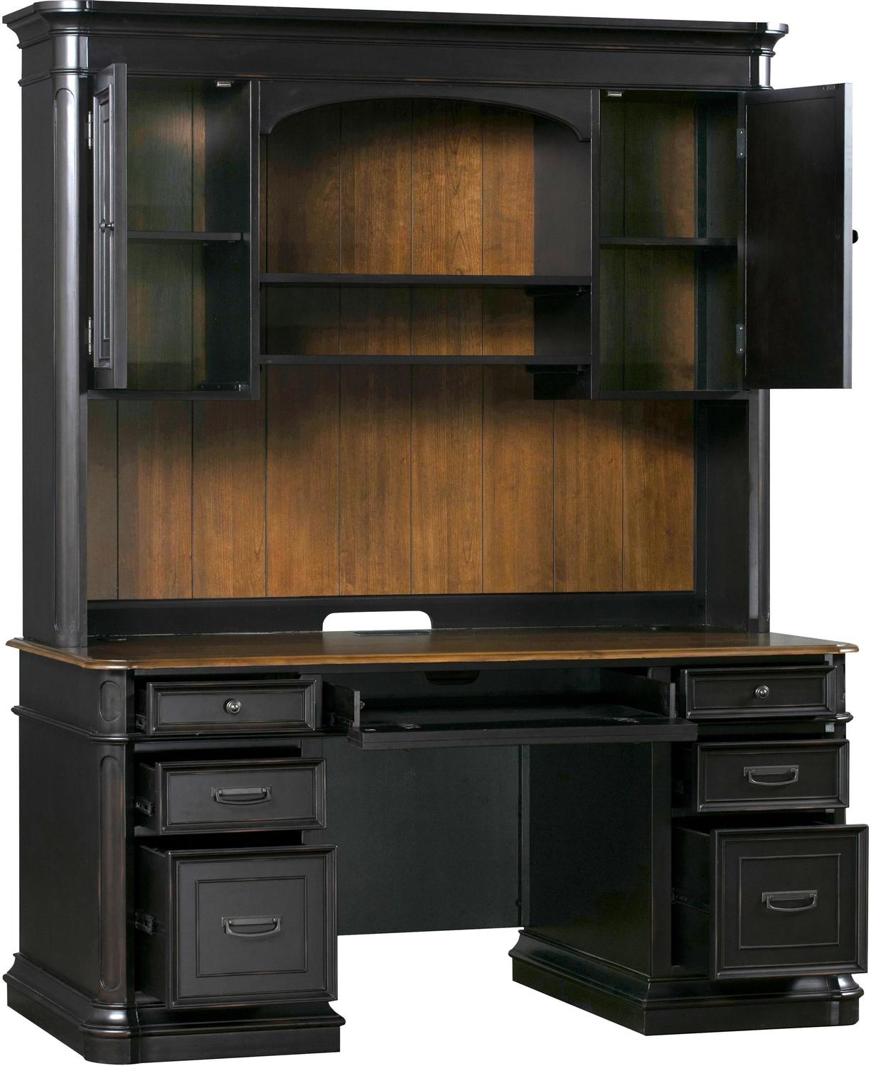 office desk cabinets Tov Furniture Black,Cherry