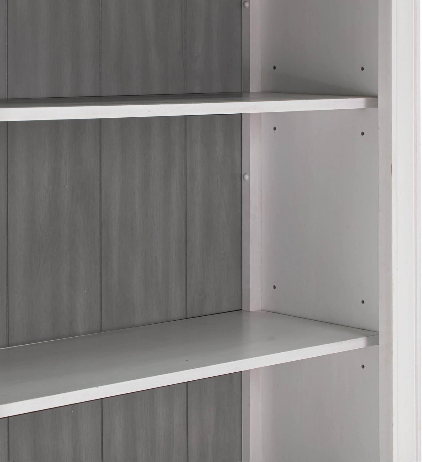 tall standing shelf Tov Furniture Bookcases Grey,White