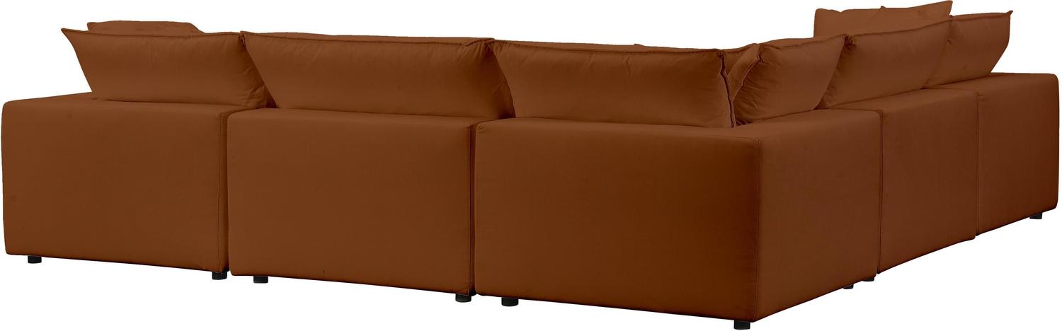 sofa bed l couch Tov Furniture Sectionals Rust