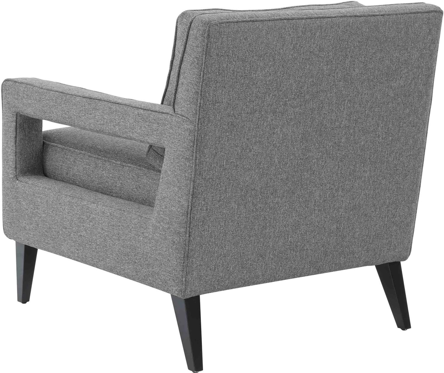 high back accent chairs for living room Tov Furniture Accent Chairs Grey