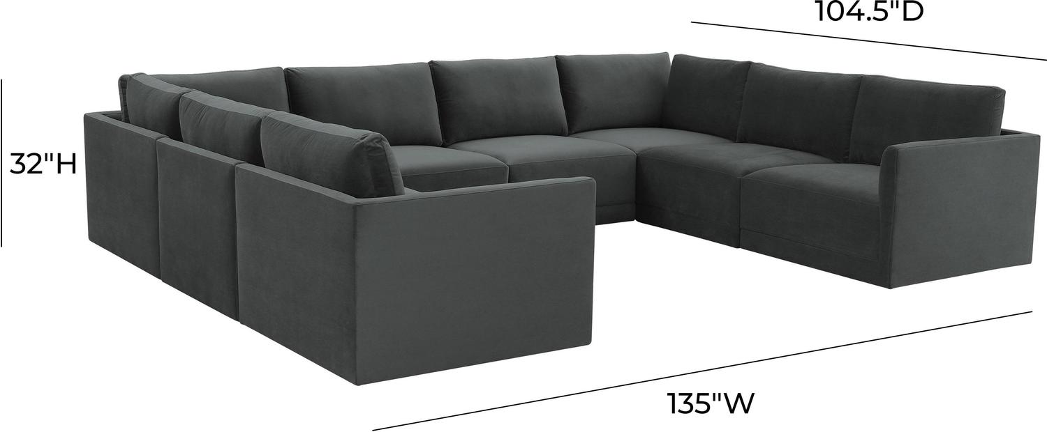 difference between left and right facing sectional Tov Furniture Sectionals Charcoal