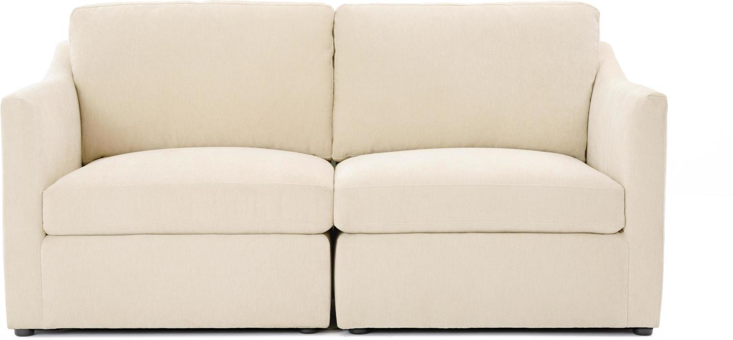 cream leather sleeper sofa Tov Furniture Loveseats Beige