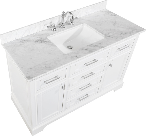 antique sink cabinet Design Element Bathroom Vanity White Transitional