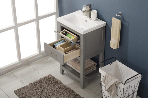 reclaimed wood bathroom cabinet Design Element Bathroom Vanity Gray Modern