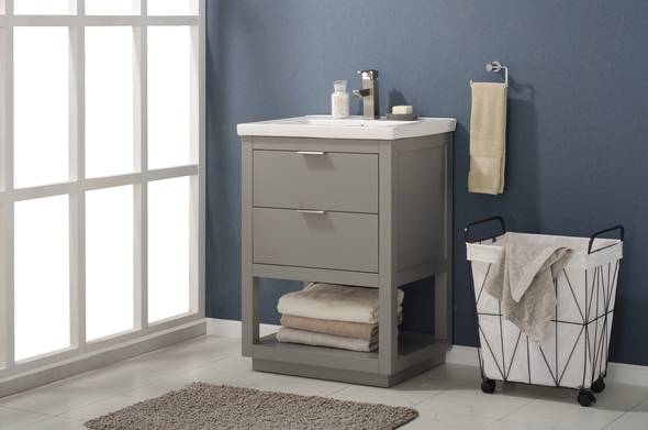 vanity unit sale Design Element Bathroom Vanity Gray Modern
