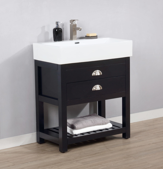 30 inch bathroom vanity cabinet Design Element Bathroom Vanity Espresso Modern