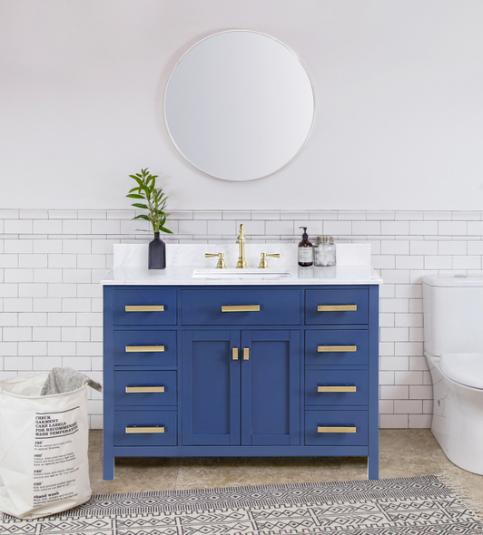 vanity unit set Design Element Bathroom Vanity Blue Modern