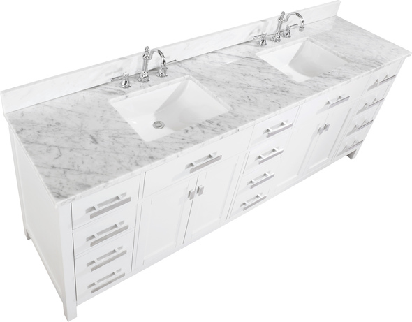 two vanity bathroom ideas Design Element Bathroom Vanity White Modern