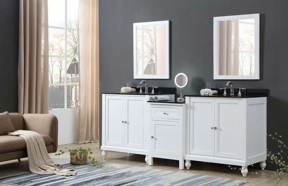 bathroom sink cabinet 30 inch Direct Vanity White Transitional