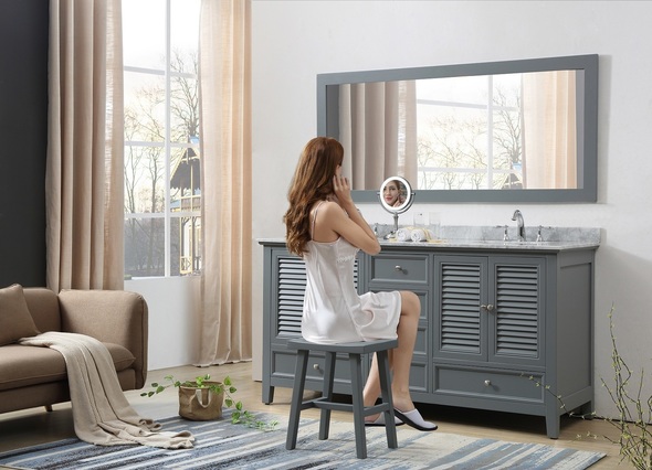 led mirror cupboard Direct Vanity Gray