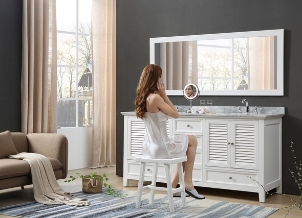 look for bathroom mirrors Direct Vanity White