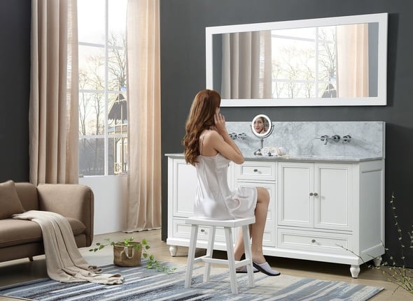mirror design bathroom Direct Vanity White
