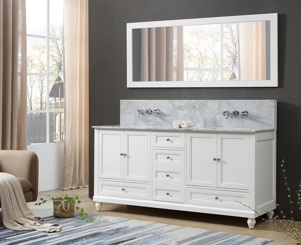 30 vanity with top Direct Vanity White Transitional