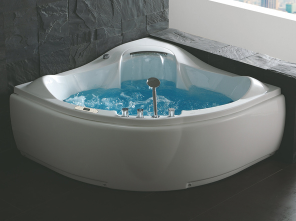 jacuzzi tub steam shower combo Eago Whirlpool Tub White Modern
