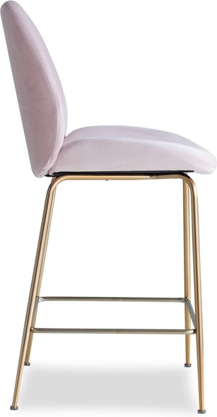 black swivel stool Edloe Finch Counter Stool Bar Chairs and Stools Fabric color: Blush pink velvet Contemporary