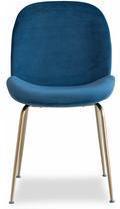  Edloe Finch Dining Chair Dining Room Chairs Fabric color: Dark blue velvet Contemporary