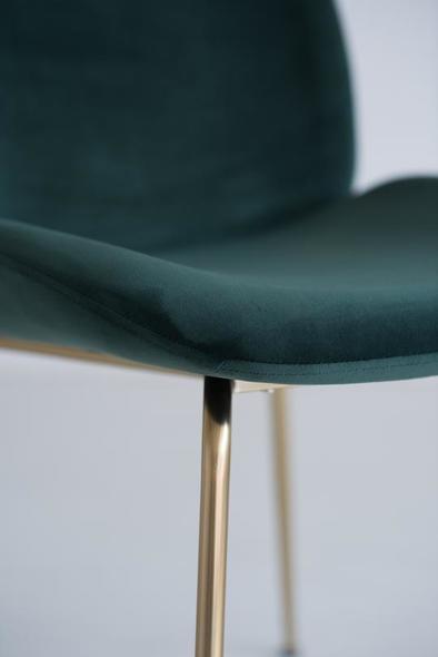 Edloe Finch Dining Chair Dining Room Chairs Fabric color: Dark green velvet Contemporary