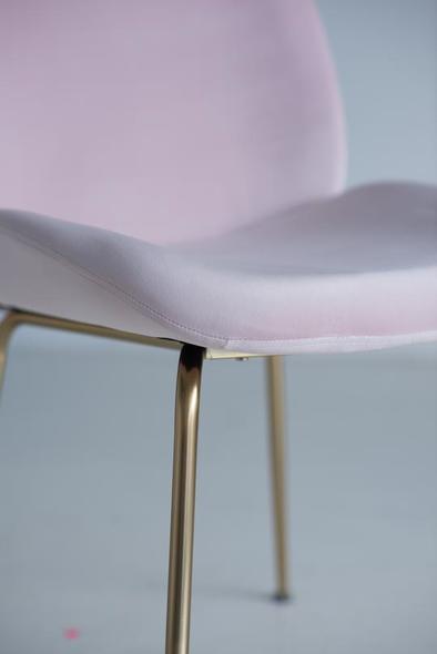 Edloe Finch Dining Chair Dining Room Chairs Fabric color: Blush pink velvet Contemporary