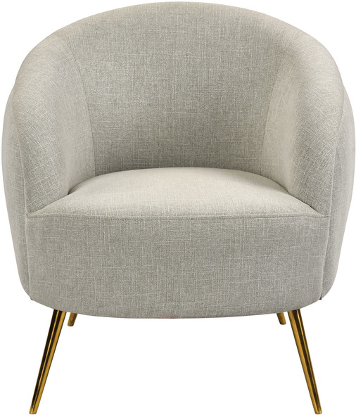  ELK Home Chair Chairs Grey Linen, Brass Modern / Contemporary