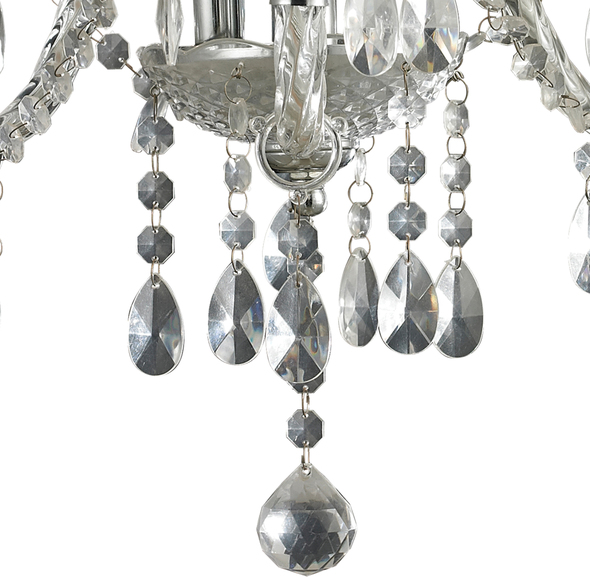  ELK Home Chandelier Chandelier Chrome, Clear Traditional