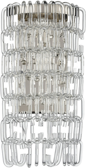 on the wall lamp ELK Home Sconce Wall Sconces Polished Nickel, Clear Modern / Contemporary