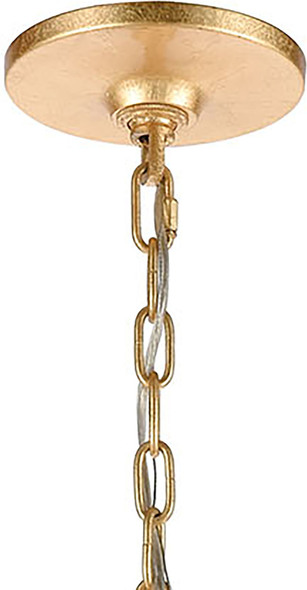 white chandelier shades ELK Lighting Chandelier Parisian Gold Leaf Traditional