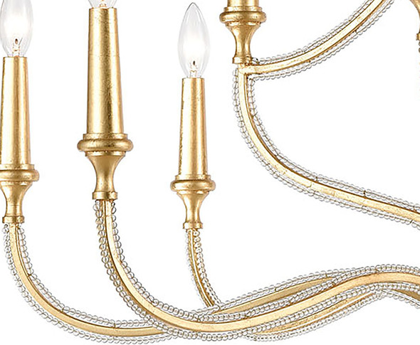 chandelier brand ELK Lighting Chandelier Parisian Gold Leaf Traditional