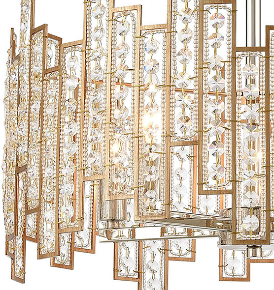 bell shaped glass pendant lights ELK Lighting Pendant Matte Gold, Polished Nickel Modern / Contemporary