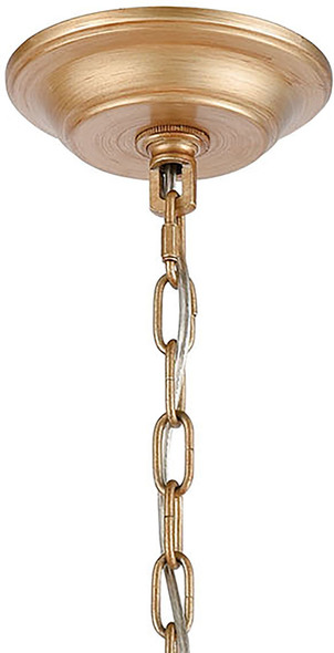 bell shaped glass pendant lights ELK Lighting Pendant Matte Gold, Polished Nickel Modern / Contemporary