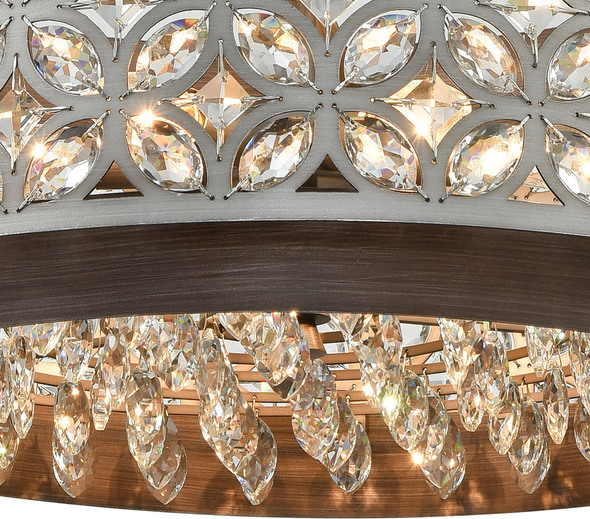 globe light brass ELK Lighting Pendant Weathered Zinc, Matte Silver Traditional