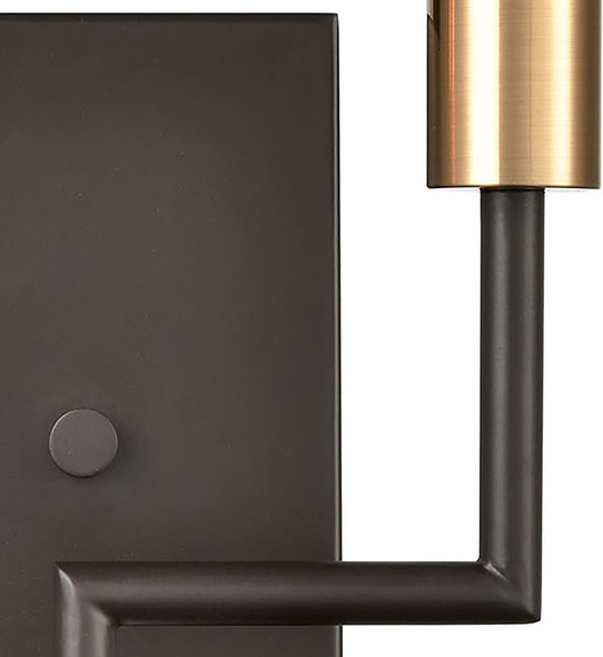 single wall lamp ELK Lighting Sconce Oil Rubbed Bronze, Satin Brass Modern / Contemporary