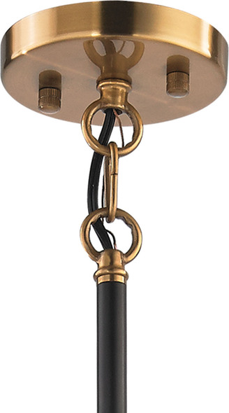 6 light traditional chandelier ELK Lighting Chandelier Chandelier Antique Gold, Matte Black Modern / Contemporary
