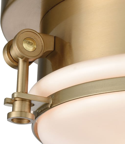 flush mount light with switch ELK Lighting Flush Mount Flush Mount Lighting Satin Brass Transitional