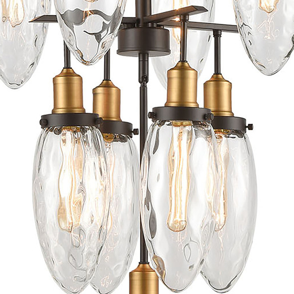 at home chandeliers ELK Lighting Chandelier Oil Rubbed Bronze, Antique Brass Traditional