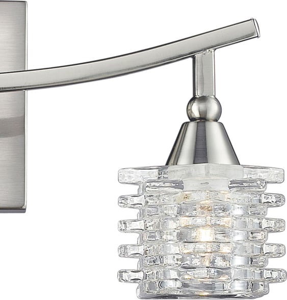 cool lights for bathroom ELK Lighting Vanity Light Bathroom Lighting Satin Nickel Modern / Contemporary