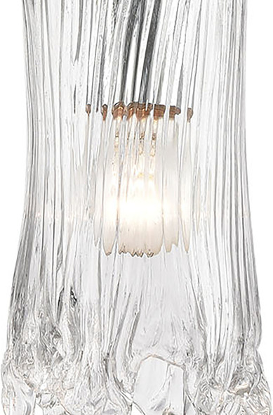 silver and black pendant lights ELK Lighting Mini Pendant Polished Chrome Modern / Contemporary