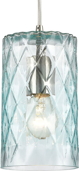 replacement glass pendant shades ELK Lighting Mini Pendant Satin Nickel Modern / Contemporary