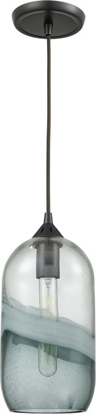 brass ceiling light pendant ELK Lighting Mini Pendant Oil Rubbed Bronze Modern / Contemporary