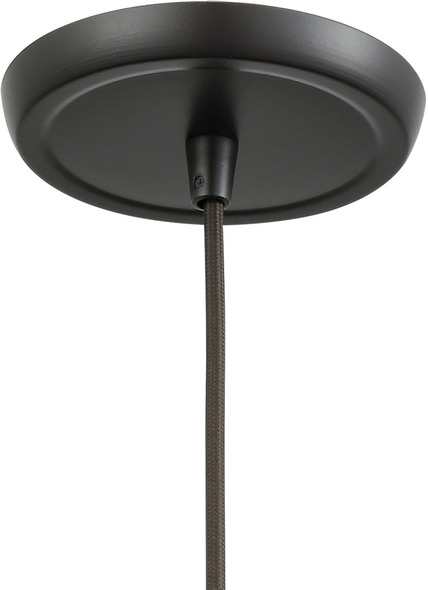 glass lampshades for ceiling lights ELK Lighting Mini Pendant Oil Rubbed Bronze Modern / Contemporary